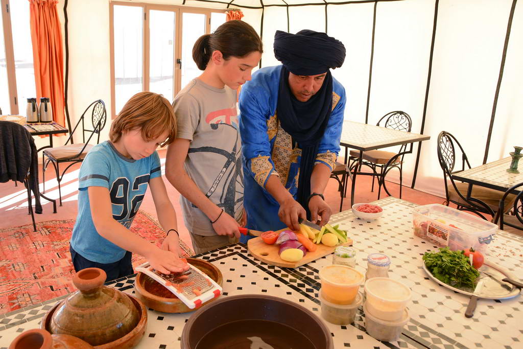 tajine cooking class at Arawan Luxury Desert Camp